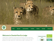 Tablet Screenshot of cheetahpaw.com